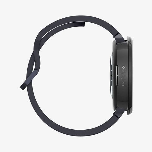 ACS06394 - Galaxy Watch 6 Classic (47mm) Case Liquid Air in matte black showing the front